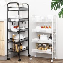 Trolley shelf Floor-to-ceiling kitchen bathroom Mobile snack bathroom Multi-layer bedroom bedside storage storage rack