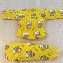 Newborn baby childrens silk quilted jacket order customization Pure silk pure hand-sewn grandmas craft