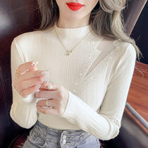 2021 autumn winter new Korean version of the Han version bursting with a slim half-high collar sweater for the fall and the underhand jersey in the fall