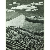 (Mounted)Zhu Yongping Shadow of the Sea of Sand New pen painting on paper