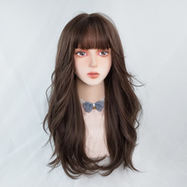 Water dance wig female hair Korean style big wave long curly hair micro roll Qi banghai whole top Net Red natural full head