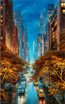 Spot 3D-JP plastic plane puzzle Evgeny Lushpin City of Light 1000 pieces