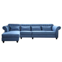JSM American fabric corner sofa idyllic modern blue single double sofa high-end villa sofa combination