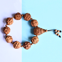 Mysore Old Sandalwood 2.0 Sandalwood Bracelet 12 Male and Female Single Circle Black Meat Old Material Immersed Buddha Beads