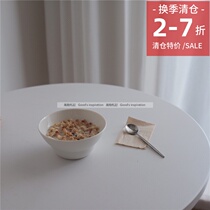 Clearance specials Nordic minimalist frosted white ceramic salad bowl yogurt bowl Western Bowl ondo same model