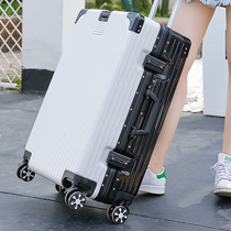 Suitcase luggage female 20 inch small aluminum frame universal wheel trolley case male student password suitcase is strong and durable