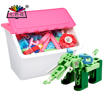 Taiwan Original LASY Constructing Building Building Blocks Pink Series Middle Class Plastic Ground Large Collage Toy Styling Construction