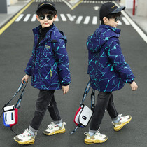 Boy Jacket 2020 New CUHK Child Children Spring Autumn Season Han Edition Boy Three-in-one Foreign Air Assault and Clothes Tide