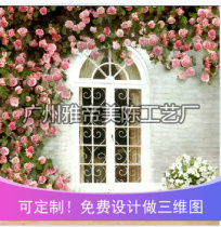 Spring Festival scene layout Korean wedding dress live studio coffee shop Hotel cake shop net red shooting scene