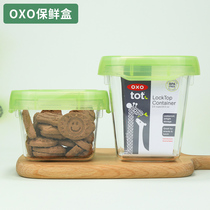 American oxo baby portable food box infant snacks sealed box large capacity fresh-keeping box can be microwave frozen