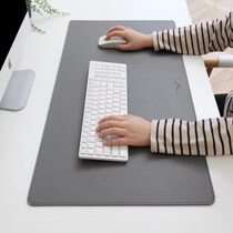 Korea Theres two-color double-sided leather desk pad 80x40cm mouse pad Student business finishing pad