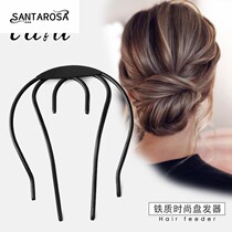 Peach head Iron hair insert hairclip simple Korean hair plate hair tool headpiece hair card comb