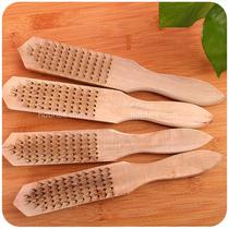 Thickened solid wood steel wire scale brush fish scale planing fish scale scraper household fish Planer selling commonly used small tools