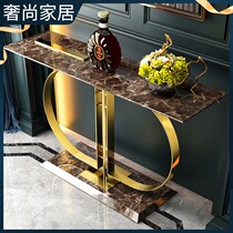 Light luxury porch modern and simple living room end of the view Italian minimalist rock board aisle corridor corridor