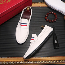 2020 new British leather beanie shoes mens casual breathable small leather shoes lazy wallet shoes trend mens shoes