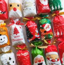 50p Christmas food packaging bag ribbon drawstring bag candy