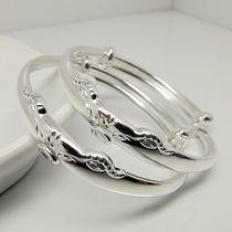 Bull Gas Sprint Baby Silver Bracelet 999 Foot Silver Kid Silver Bracelet Silver Snowflake Silver Raw Xiao Niu Children