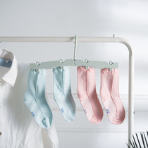 Travel foldable magic hanger abs with clip can dry underwear socks portable multifunctional mini plastic