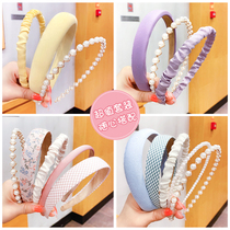 South Koreas fresh cute hair hoop net red 2022 new hair decoration cut cut head hoop woman without hurting hair