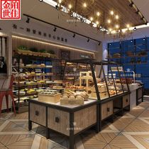 Hengxin new product paint-free board official standard drawer-type commercial glass bread showcase Double-sided display cake cabinet