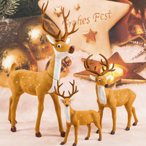 Christmas Decorations Elk Swing Piece Emulation Big Name Plum Blossom Deer Props Christmas Tree Scene Atmosphere Arrangement Christmas Deer