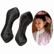 The Imperial Palace Wig of the Qing Dynasty Princess Grace Princess of the Qing Dynasty and Ancient Wind High Temperature Silk Show and Feminine Ancient Dress Styling Hair Bag