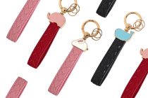 Eight Mess Club new trendy animal woven leather rope keychain bag hanging female male car key ring pendant couple