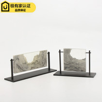 New Chinese creative acrylic rockery Sculpture Crafts furnishings sales office TV cabinet model room soft decorations