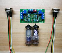 6E1 Cats Eye tube plate kit DIY dan ji power amplifier operation with the volume level of the level indicator
