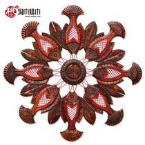 Wall decoration Large number Eight Fang Come to Forwood Chinese Home Residence Ornaments Restaurant Wall nostalgia Retro Bar Decorative Pendant