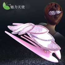 Hairclip female back of the head grab clip large-sized hair clip hair accessories Korean hairpin rhinestone three-tooth clip accessories