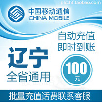 Liaoning Mobile 100 yuan fast recharge card mobile phone payment batch recharge call Shenyang Dalian Anshan Fushun