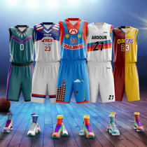 Basketball suit suit male James jersey Full body heat transfer football suit Volleyball game training team uniform female custom