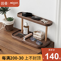 Solid wood desktop receiver box inlet the doorway porch key shelf fittings for sediment cosmetic collection box