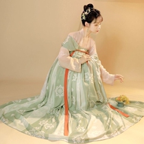 Shandong Cao County (lacquer crossing) Xia Tang to make a piece of perforated Qi-breasted new product Student Affordable Hanfu Woman China Wind