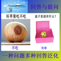 Learning questions and answering questions card Q & A card autism training card early education Recognition Card teaching aids teaching materials