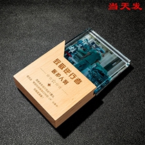  Tribute to doctors and nurses heroes the most beautiful retrograde volunteers souvenirs anti-epidemic wooden crystal trophies customization