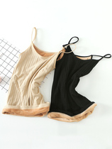 Japan Winter Thermal Underwear Woman Thickened gush harness vest with low collars undershirt 100 lap pro-skin blouse