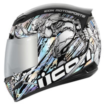 ICON Airmada mechanic electroplated lens motorcycle helmet Full helmet electroplated glare super cool