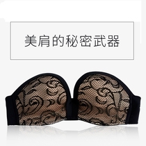 Strapless bra bra chest wrap non-slip upper support invisible beauty back small chest sexy thin underwear womens bra