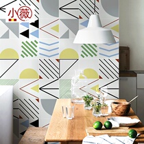 Kitchen greaseproof sticker high temperature resistant and waterproof wall paper Self-adhesive bathroom toilet wall-changing Refurbished Cling Film Thickening