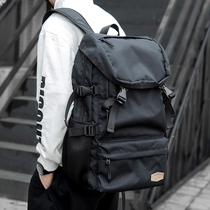 Trend Casual Double Shoulder Bag Men Tide Card Oversize Travel Bag Junior High School College Student Bag Light handy minimalist backpack
