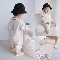 Baby autumn clothing baby clothes autumn clothing Korean childrens clothing baby jumpsuit long sleeve shirt year old