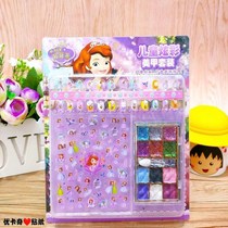 Childrens exquisite colorful nail patch does not hurt nail stickers Diamond stickers ice snow white snow Sophia Little Princess