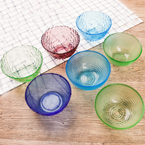 Hot Pins Day Style Colored Glass Bowls Home European Style Transparent Fruit Salads Bowl Sweet Bowl Creative Soup Bowls