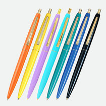 BIC Biker Japan Limited Edition Classic Colorful Pole Ballpoint Pen students use office business comeback pen black core 0 7