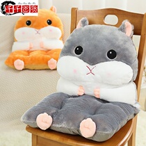 Cute Hamster Warm Hand Pillow Sleeping Cushion Office Student Cushion Seat Cushion Chair Winter Thickened Backrest