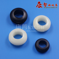 Double-sided protection coil rubber ring sealing ring protection ring through the coil outlet ring (black and white models)