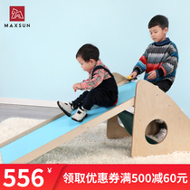 maxsun childrens sensory training indoor early education kindergarten sports equipment Triangle Ladder slide frame climbing frame