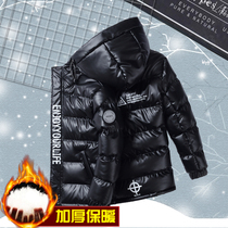 CUHK Boy 10 boy cotton jacket 12 male child cotton padded jacket 13 Children winter clothing thickened down cotton clot 15 years old fat jacket